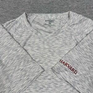 Rhone Harvard University T-Shirt Mens Large Gray Reign Performance Active Gym